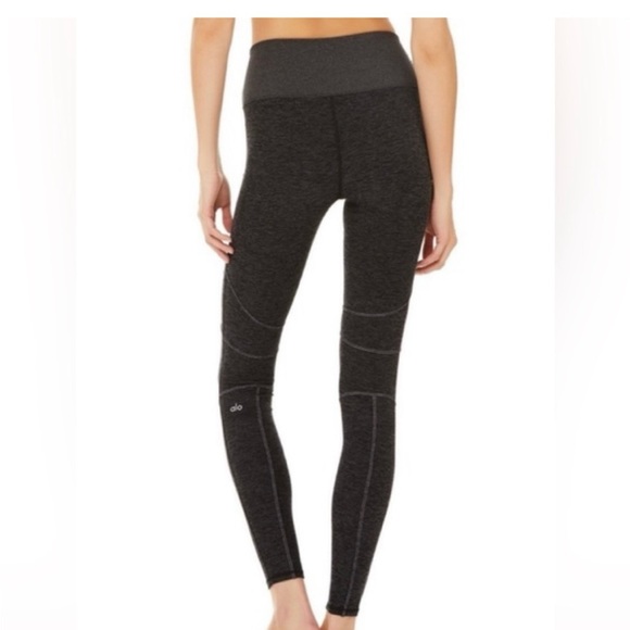 ALO Yoga Charcoal Heather Leggings - Picture 1 of 9